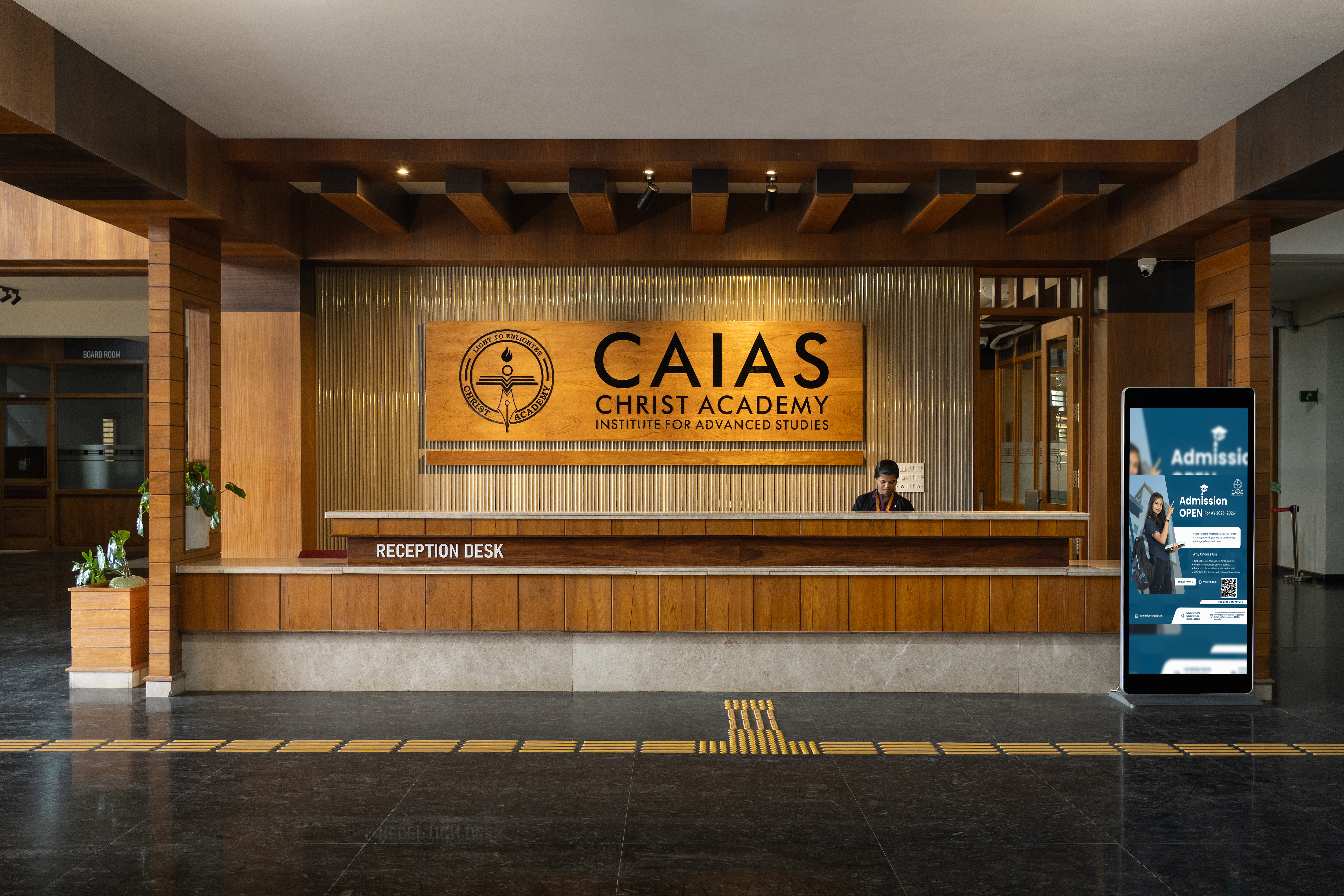 Reception - Christ Academy , Bangalore